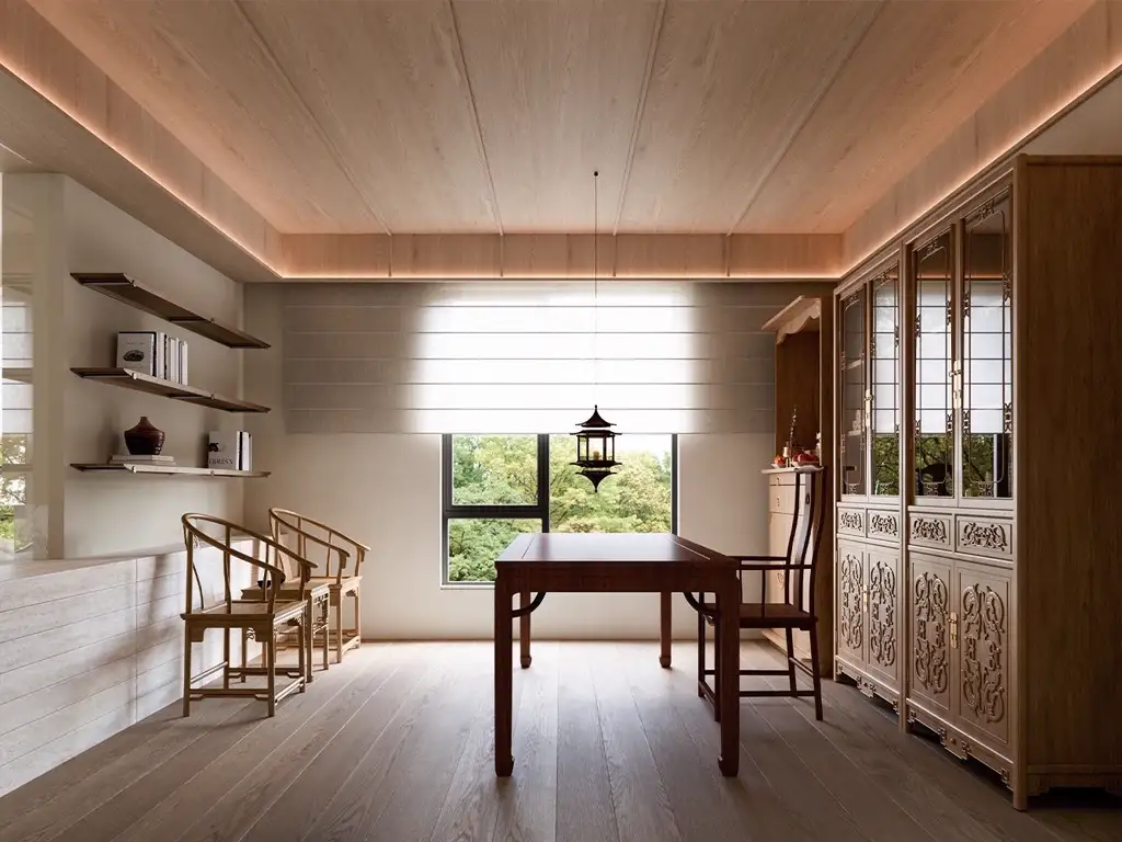 Natural Wood Interior Rendering 01, interior view 12