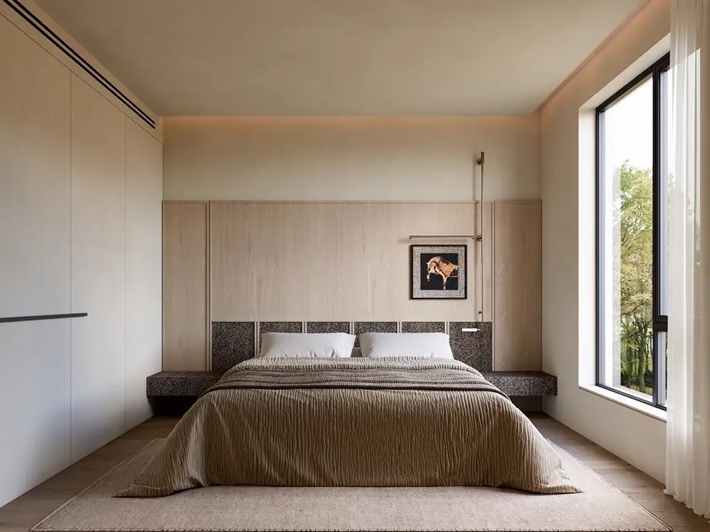 Natural Wood Interior Rendering 01, interior view 16