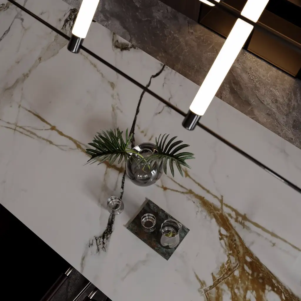 Italian Light Luxury Interior Rendering 01, interior view 16