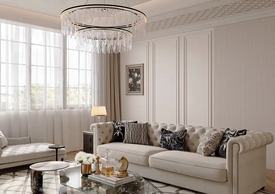 French Classic Interior Rendering 01 3D interior rendering