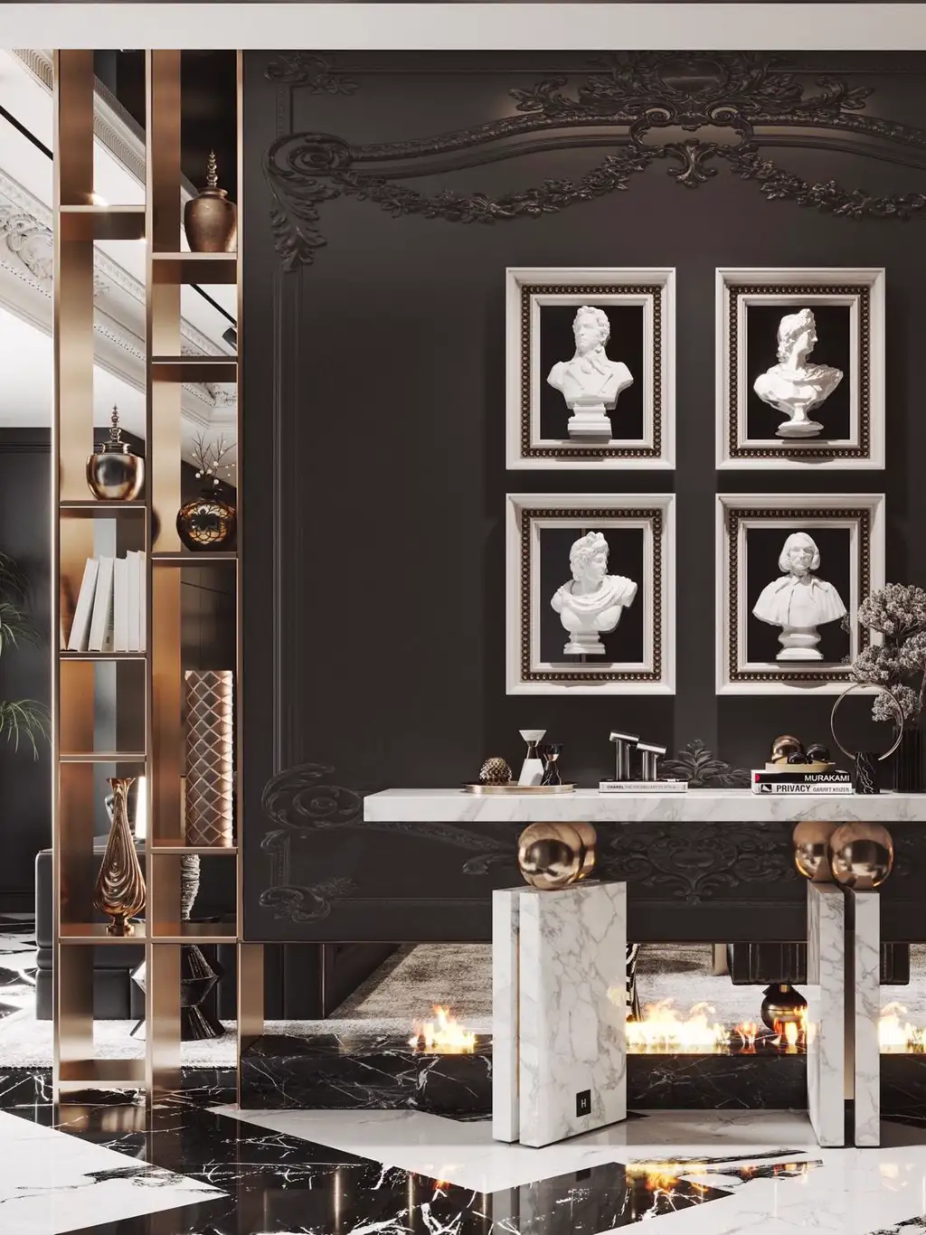 French Classic Full-home Rendering 01, interior view 7