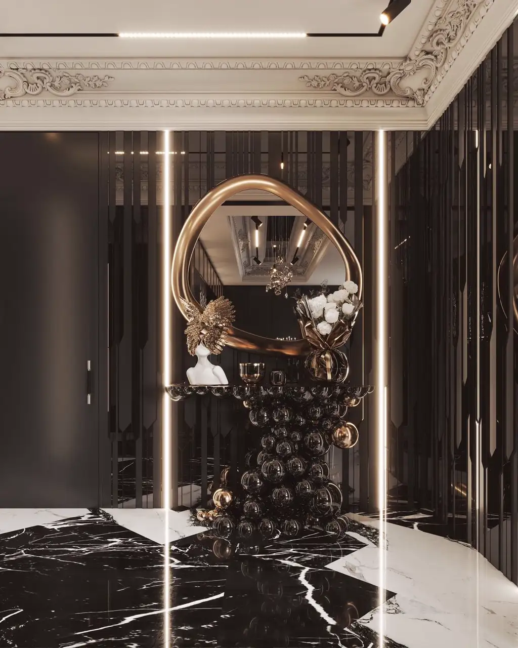 French Classic Full-home Rendering 01, interior view 9