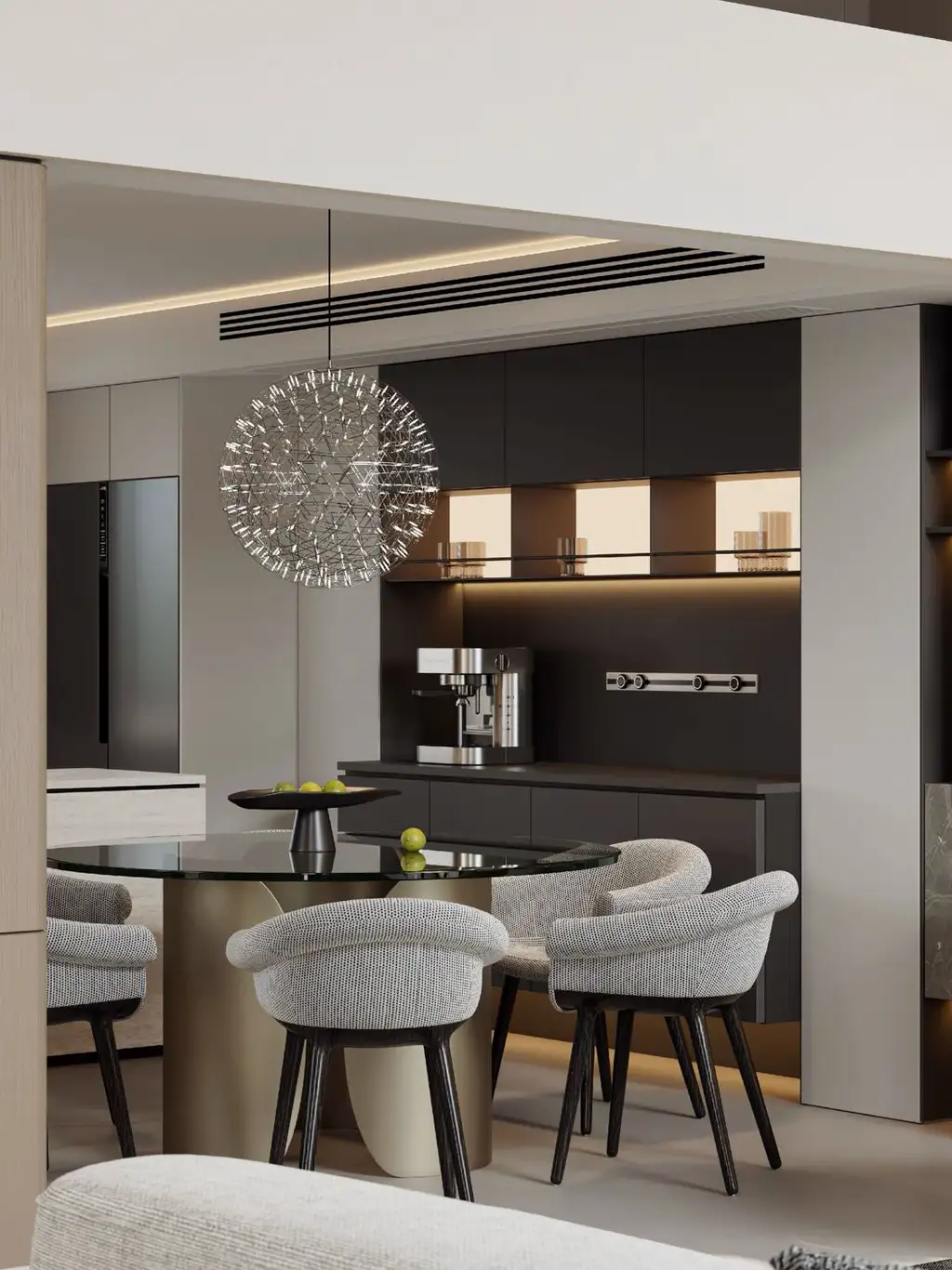 Double-height Villa Rendering 02, interior view 9