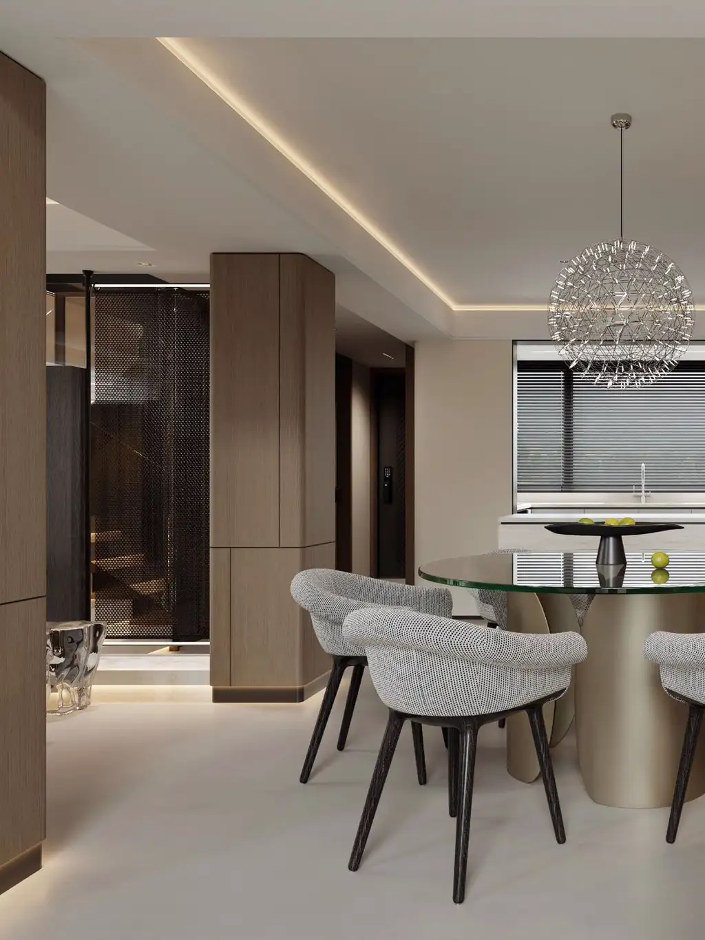 Double-height Villa Rendering 02, interior view 12