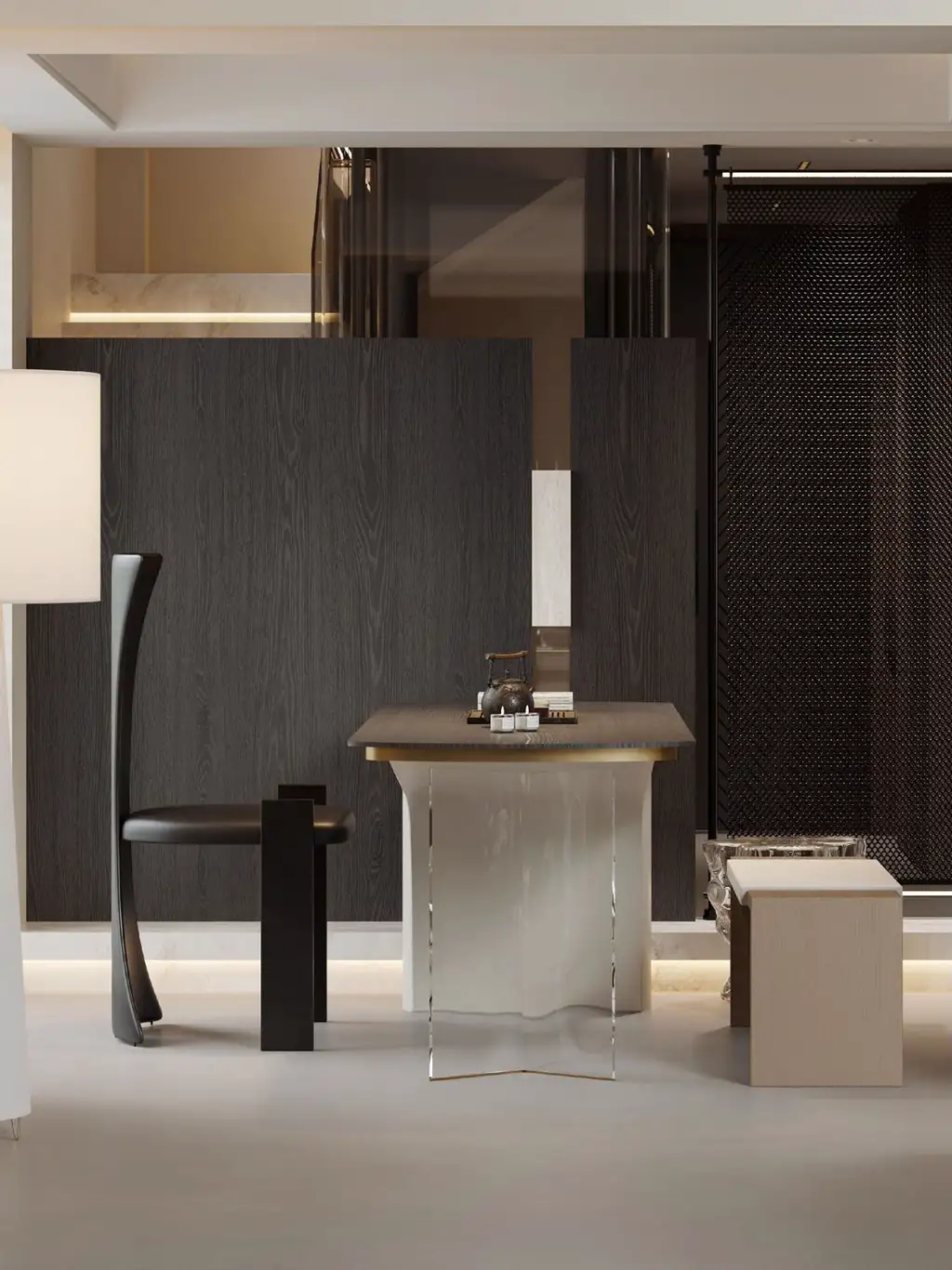 Double-height Villa Rendering 02, interior view 16