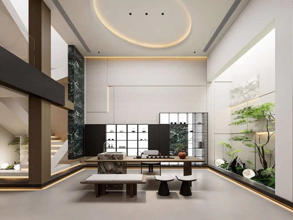 Italian Minimal Interior Rendering 01, interior view 1