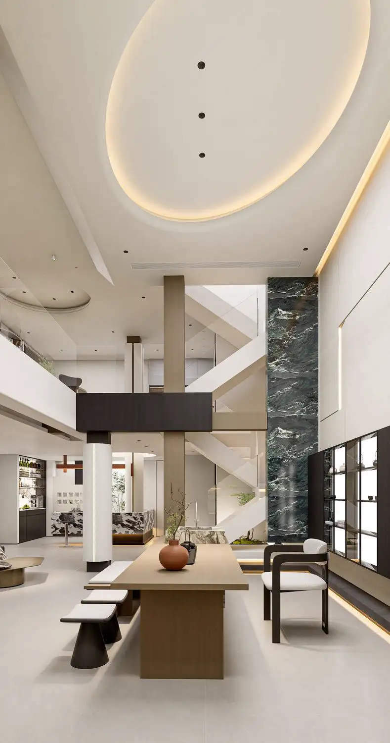 Italian Minimal Interior Rendering 01, interior view 3