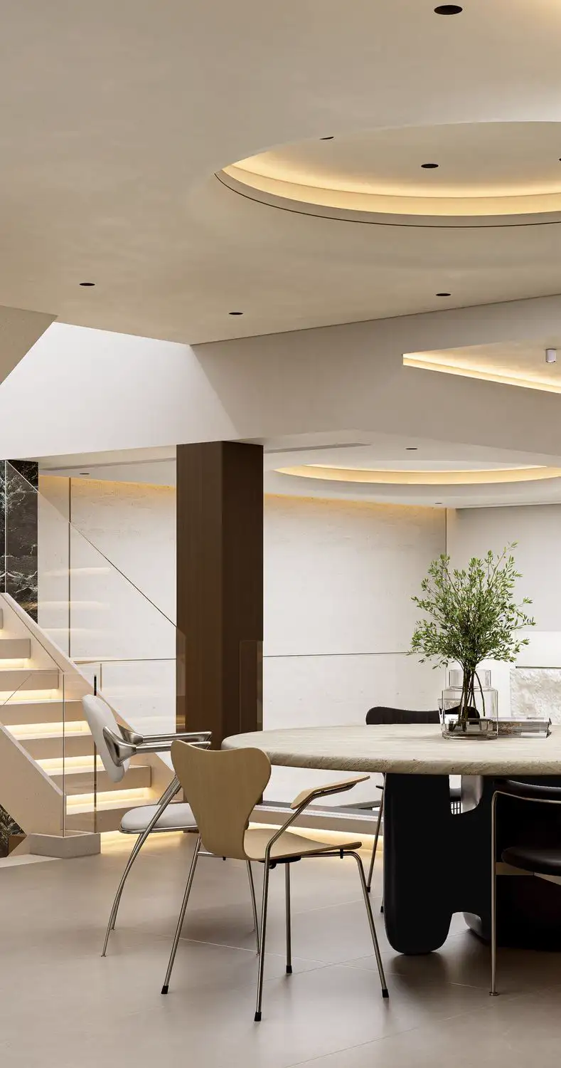 Italian Minimal Interior Rendering 01, interior view 9