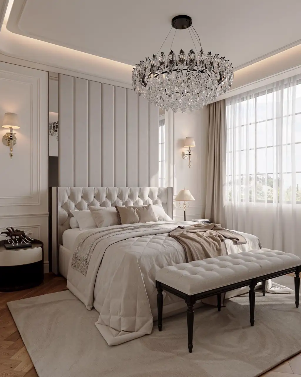 French Classic Interior Rendering 01, interior view 4