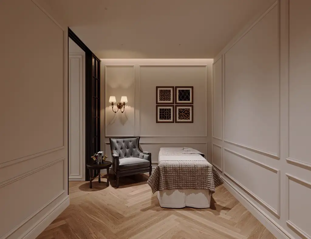 French Classic Interior Rendering 01, interior view 8