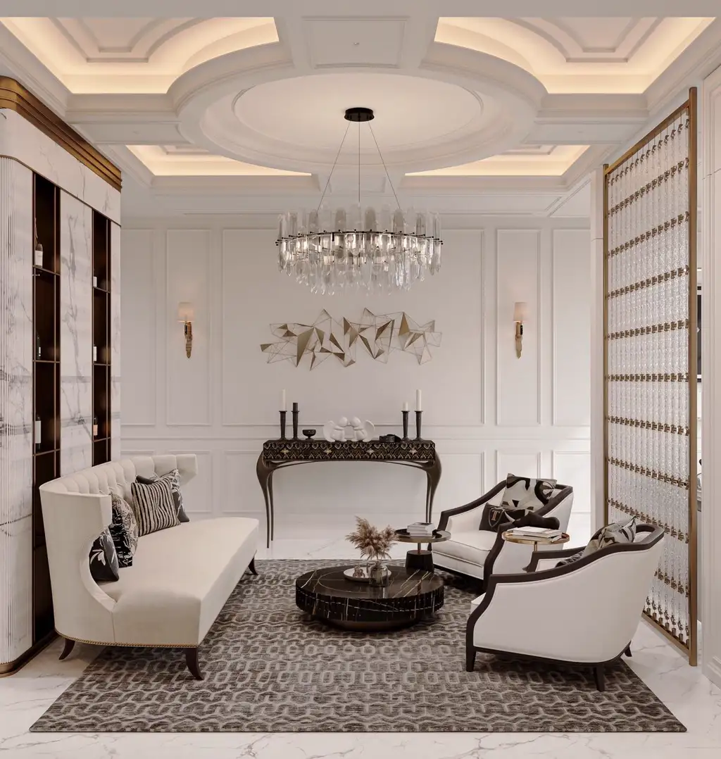 French Classic Interior Rendering 01, interior view 15