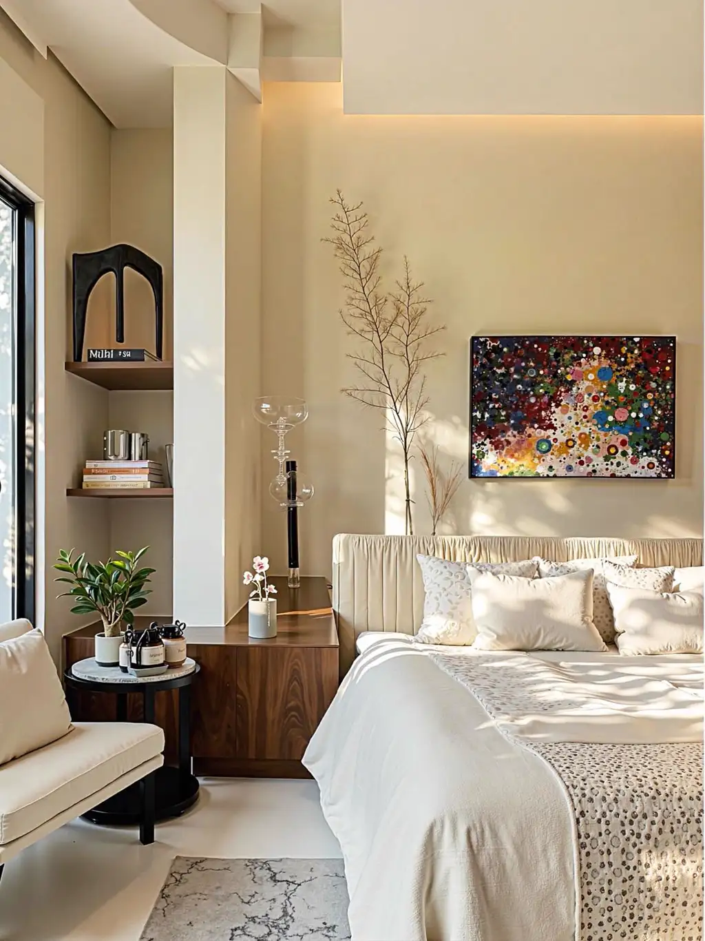Natural Wood Living Room Rendering 01, interior view 8