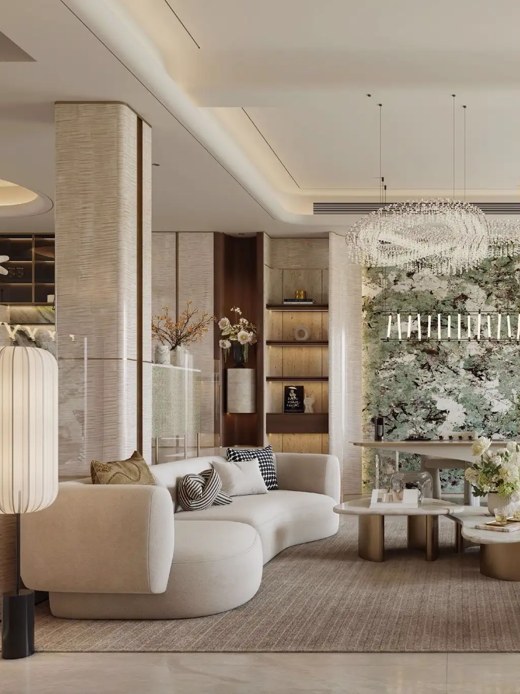 Light Luxury Interior Rendering 01, interior view 5