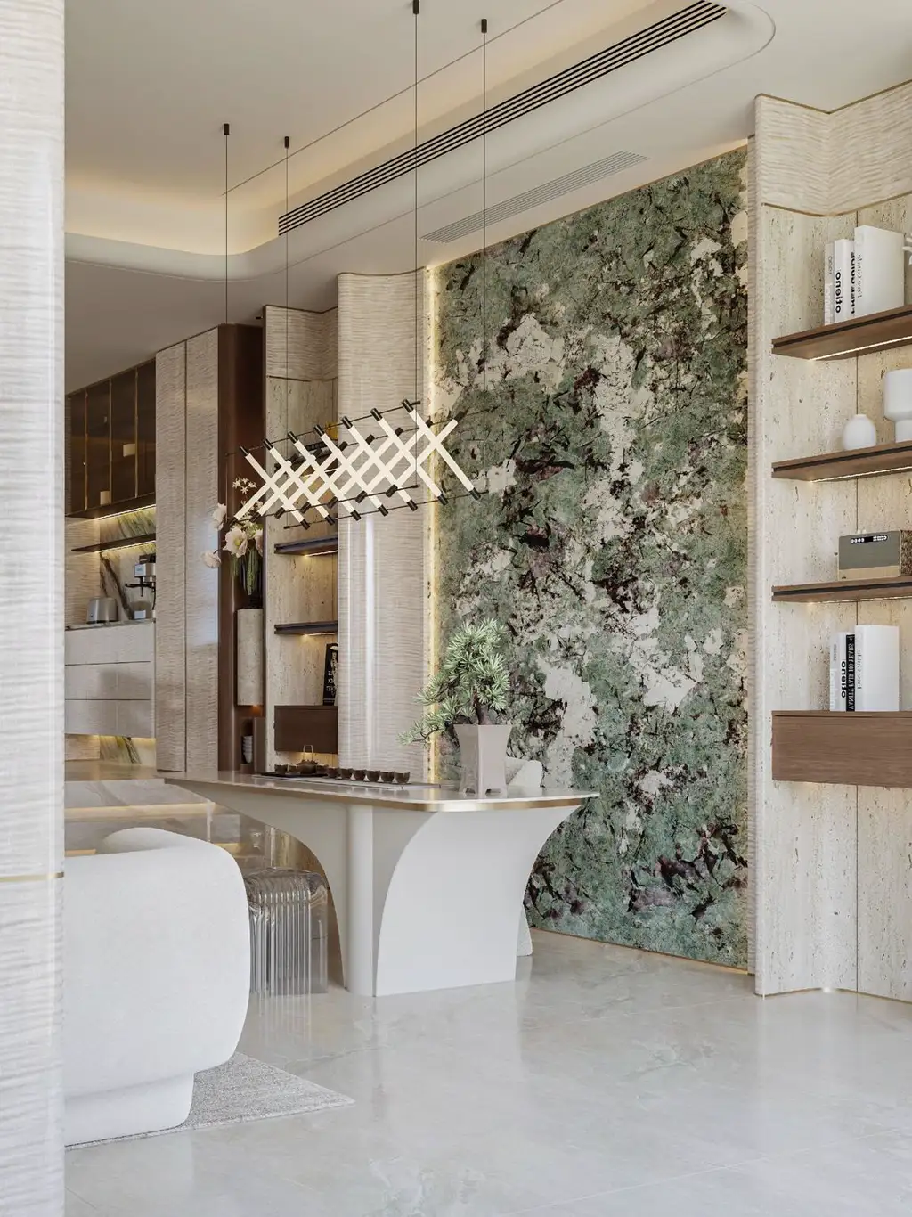 Light Luxury Interior Rendering 01, interior view 7