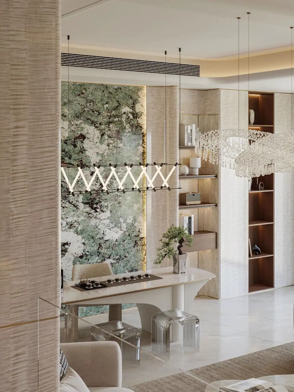 Light Luxury Interior Rendering 01, interior view 8